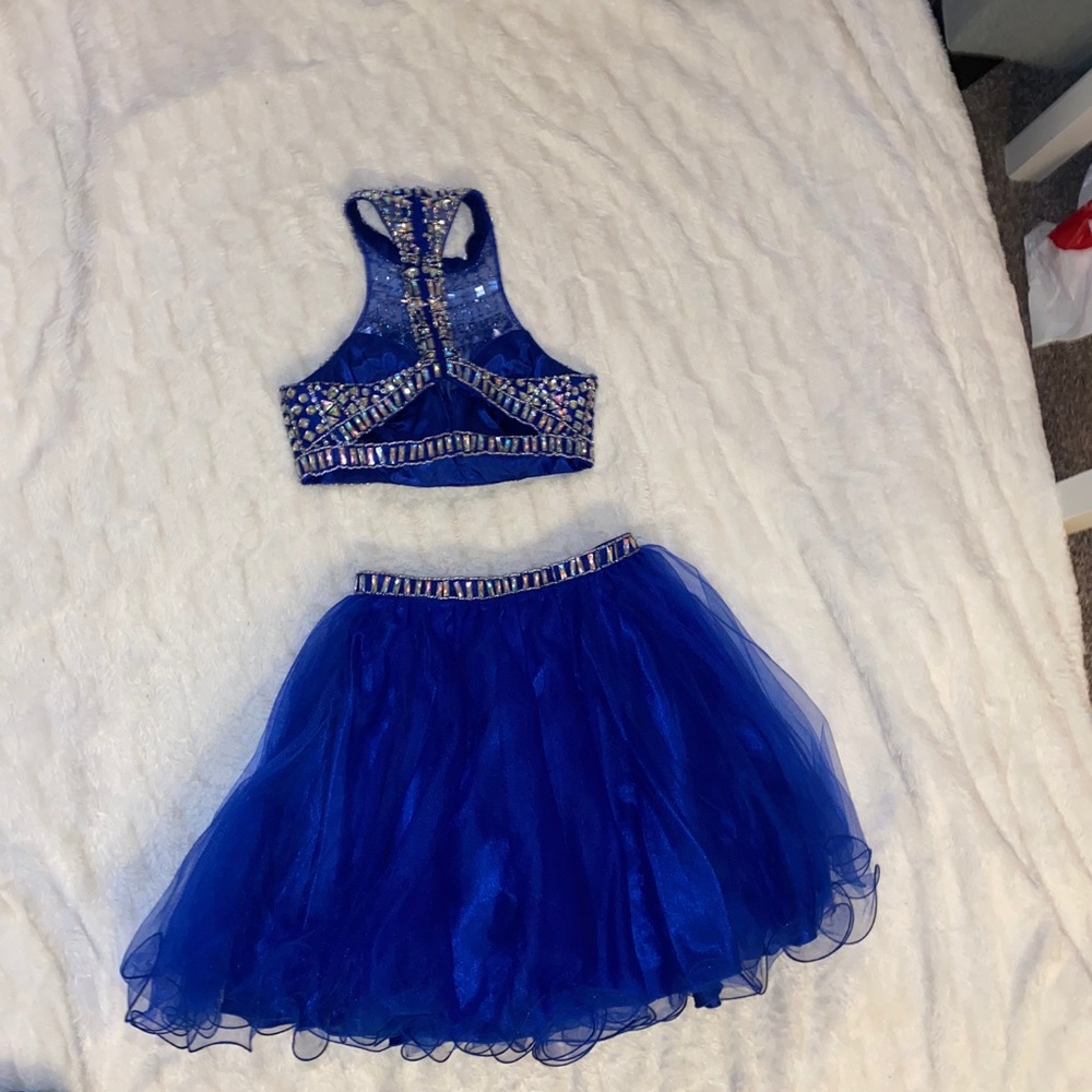 Two piece cocktail dress.
